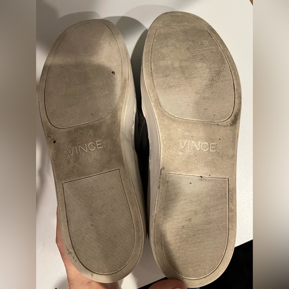 Vince Warren platform shoes size 7 1/2 Grey Suede - Picture 3 of 6